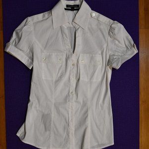 White Express collared shirt